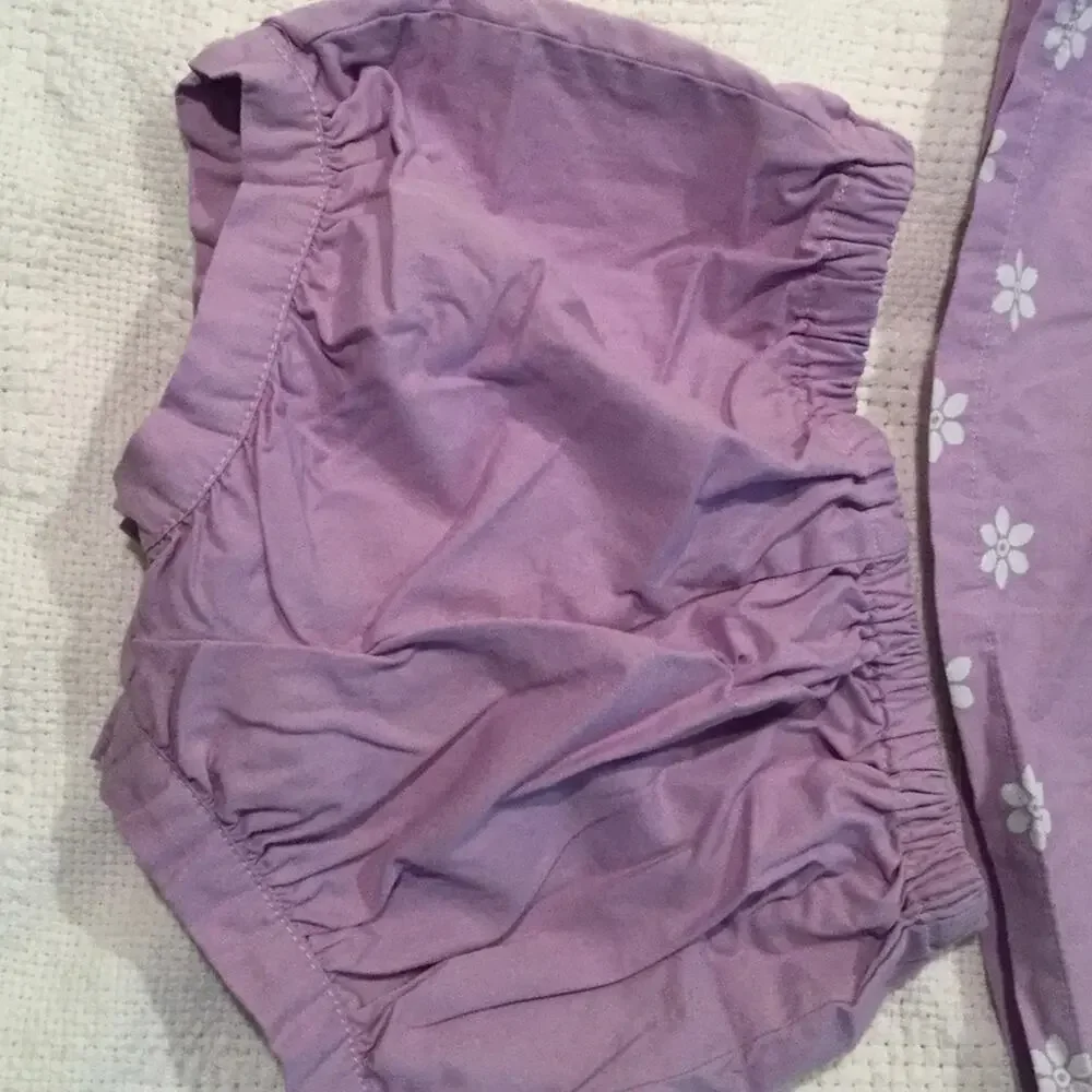 Gymboree 2 piece summer outfit lavender worn once